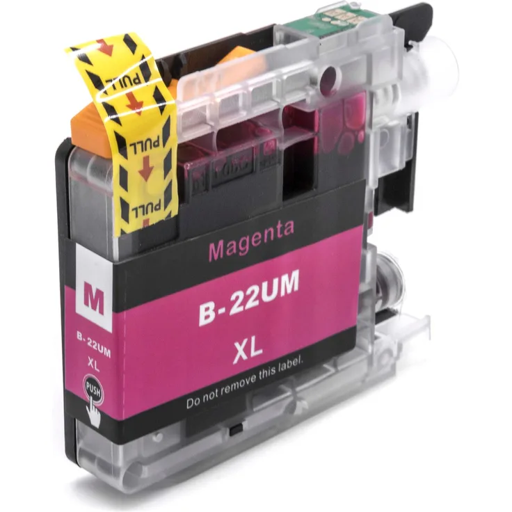 vhbw Tintenpatrone magenta wie Brother LC-22U M, LC-22UM, LC-22UM XL, LC-22UMXL, LC22UM - Druckerpatrone + Chip