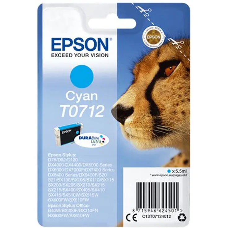 Epson T0712 5.5ml Cyan