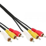 InLine 89602 Cinch Kabel, Audio-Video 3x Cinch, Stecker - Stecker, 2m