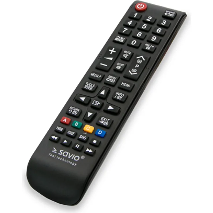 Savio RC-07 - TV - IR Wireless - Drucktasten - Schwarz