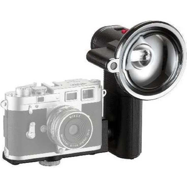 MINOX Classic Camera Auto Flash – Blitzgerät im nostalgischen Look für Digital Classic Camera Modelle - mit automatischem Lichtsensor – Inkl. Batterien