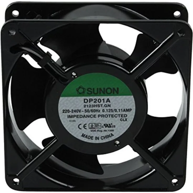 SUNON DP201A Axiallüfter (230 V-AC, 120 mm x 120 mm x 38 mm) schwarz