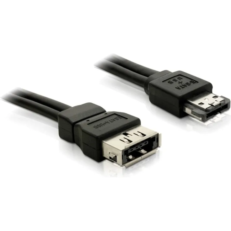 DeLOCK Power Over eSATA cable - Power Over eSATA-Kabel - 11-polig USB/eSATA - 11-polig USB/eSATA - 1,0m - Schwarz (84389)