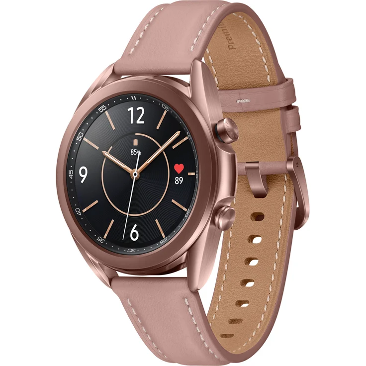 Samsung Galaxy Watch 3 LTE Smartwatch GPS, Damen, 41mm, Lederarmband, Mystic Bronze – Bild 5