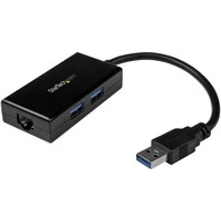 StarTech.com USB 3.0 auf Gigabit Netzwerk Adapter mit 2 Port USB Hub (USB31000S2H)