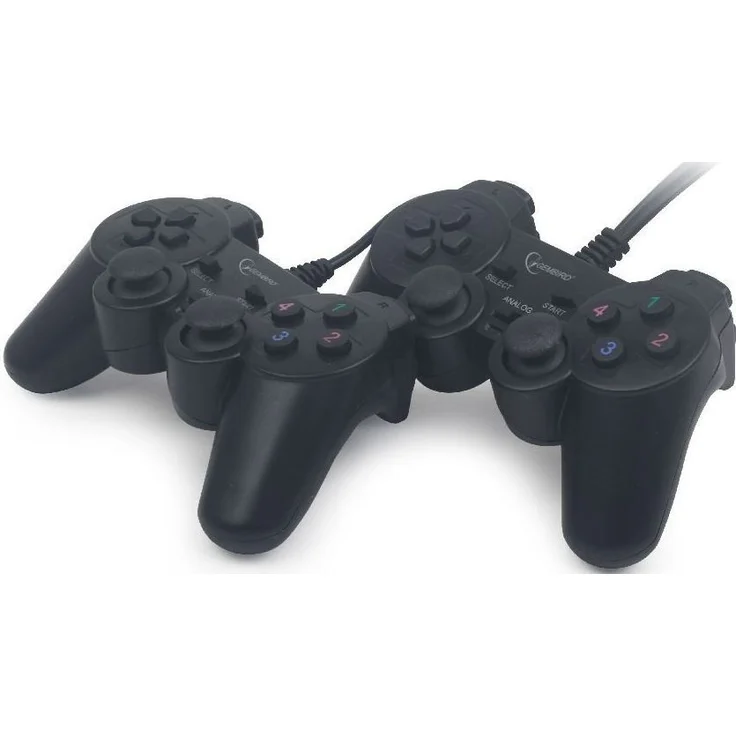 Gembird Double Dual Vibration Gamepad Schwarz (JPD-UDV2-01) (PC) – Bild 1