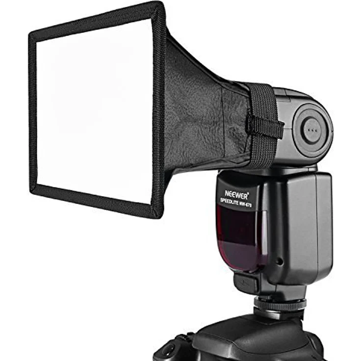 Neewer 15x12,5 cm Speedlite Softbox Blitzlicht Diffusor für Canon 580EX II 600EX-RT, YongNuo YN560 III YN560 IV, Nikon SB-900 SB-910, Neewer TT560 TT520 TT660 und andere DSLR Blitze – Bild 1