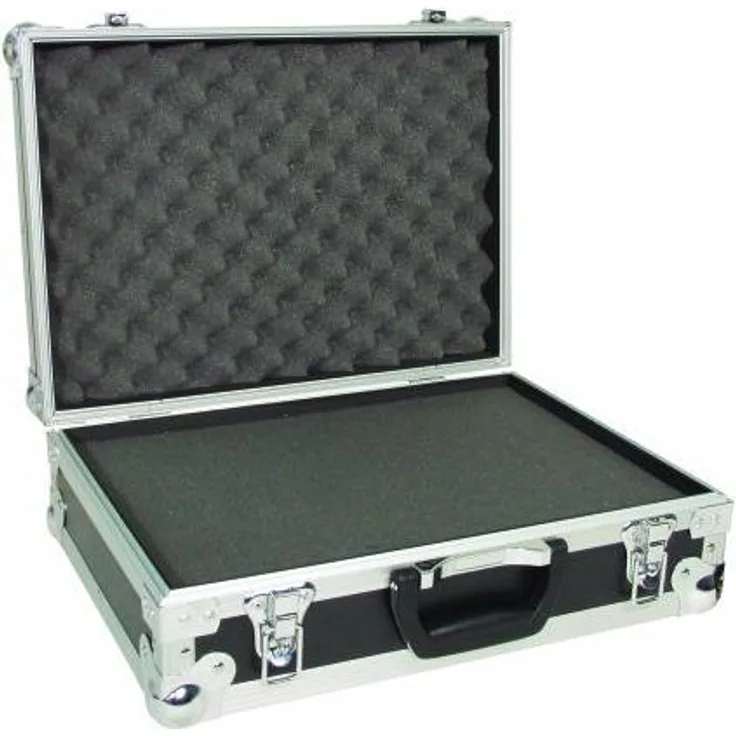 ROADINGER Universal-Koffer-Case FOAM, schwarz | Flightcase mit Schaumeinlage, 420 x 120 x 295 mm (Innenmaß)