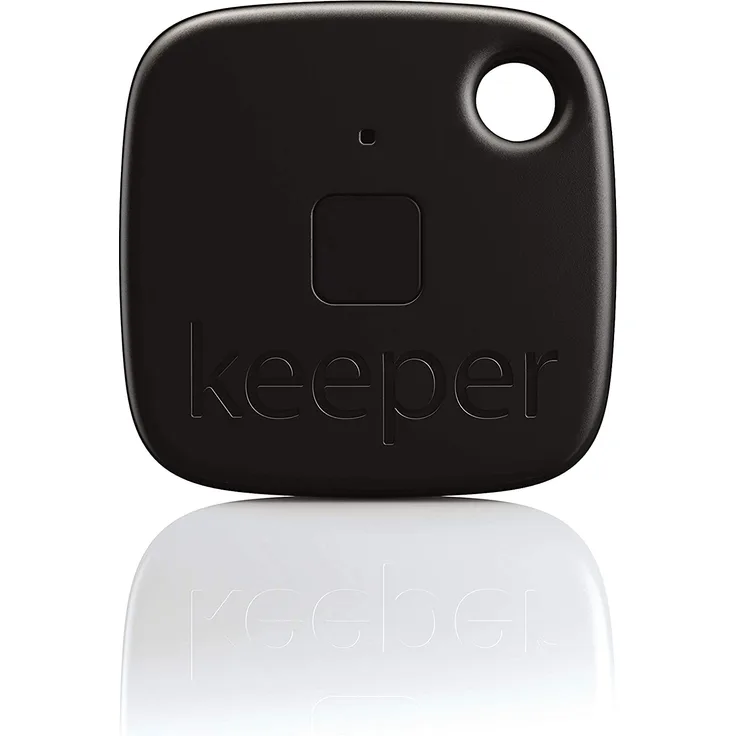 Gigaset keeper Schlüsselfinder mit Bluetooth-Beacon und Signalton, LED-Licht zum Finden des Schlüssels, schwarz