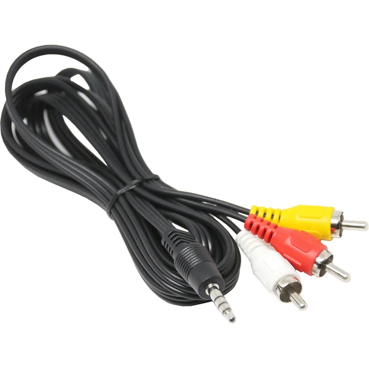 Xoro AV2 Audio-Video Adapterkabel (geeignet für HRT 8729-8730-8770-8772-8780, 1,2 Meter, ACC400514) schwarz