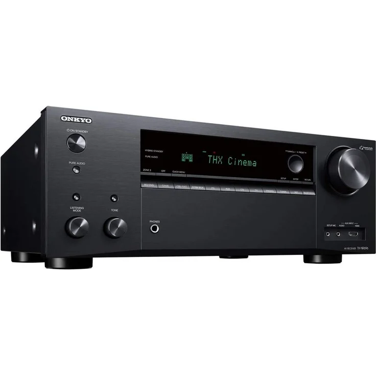 Onkyo TX-NR696(B) 7.2 Kanal AV Receiver (THX Kinoklang, Dolby-DTS:X, WLAN, Bluetooth, Streaming, Musik Apps, Spotify, Deezer, Radio, Multiroom, 175W-kanal) schwarz – Bild 3