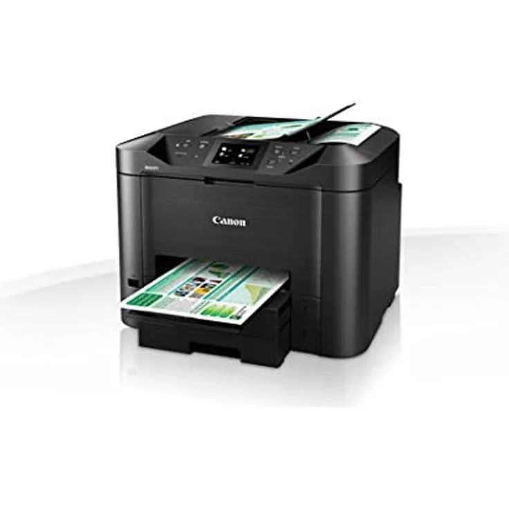 Canon MAXIFY MB5450 (4-in-1) Multifunktionsdrucker - (Tintenstrahl) Farbe, Druckgeschwindigkeit: 24 s/w, 15,5 Farbe, Auflösung: 1200 x 600, LAN, WLAN, AirPrint, Mobile Print, Cloud Print (0971C006) – Bild 3