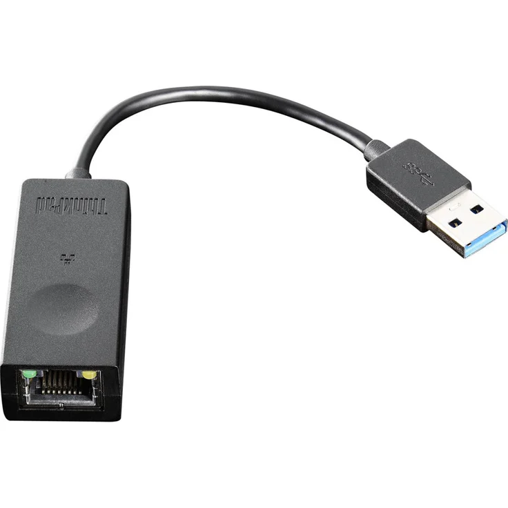 Lenovo ThinkPad USB 3.0 Ethernet adapter - Netzwerkadapter - USB 3.0 - Gigabit Ethernet - für IdeaPad Miix 310-10 320-10 510-12 700-12 710-12 720-12 Miix 520-12 ThinkPad P73