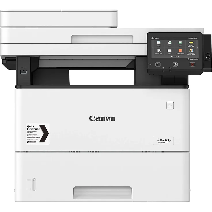 Canon i-SENSYS MF543x (4-in-1) Multifunktionsdrucker - (Laser) Mono, Druckgeschwindigkeit: 43 s/w, 36 Farbe, Auflösung: 600 x 600, USB, LAN, NFC, WLAN, AirPrint, NFC, Wi-Fi Direct, Cloud Print (3513C010)