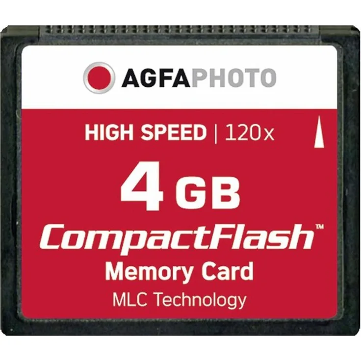 AgfaPhoto 120x High Speed MLC Compact Flash (CF) 4 GB Speicherkarte