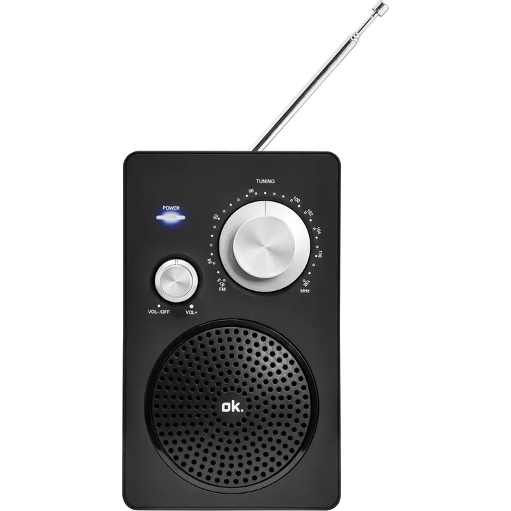 OK. ORF 320 Tragbares Radio, schwarz