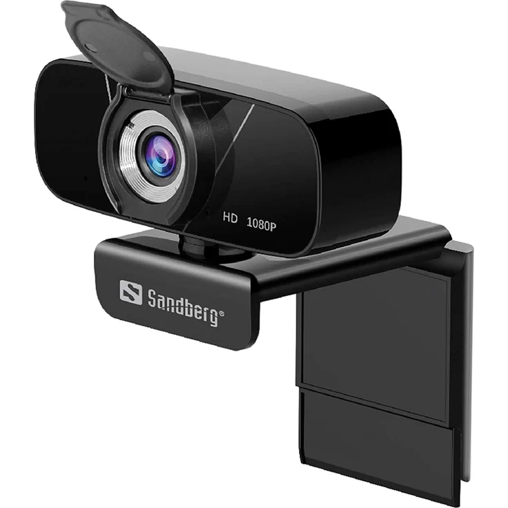 Sandberg USB Chat Webcam 1080P HD - Web-Kamera - Farbe - 2 MP - 1920 x 1080 - 1080p - Audio - USB2.0 - MJPEG, H.264, YUV (134-15) – Bild 1