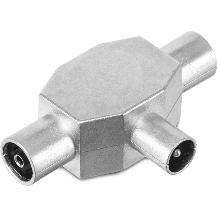 S-CONN maximum connectivity T-Verteiler, 2 x Kupplung und 1x Stecker, 