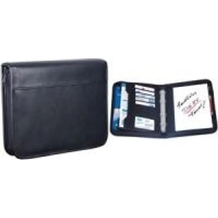 Werner Dorsch - Mappe mit Reißverschluss für Dokumente - Leder - Schwarz