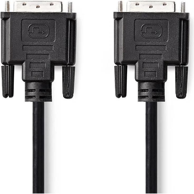 Nedis DVI-Kabel | DVI-D 24+1-Pin Stecker | DVI-D 24+1-Pin Stecker | 2560x1600 | Vernickelt | 10.0 m | PVC | Schwarz | Plastikbeutel