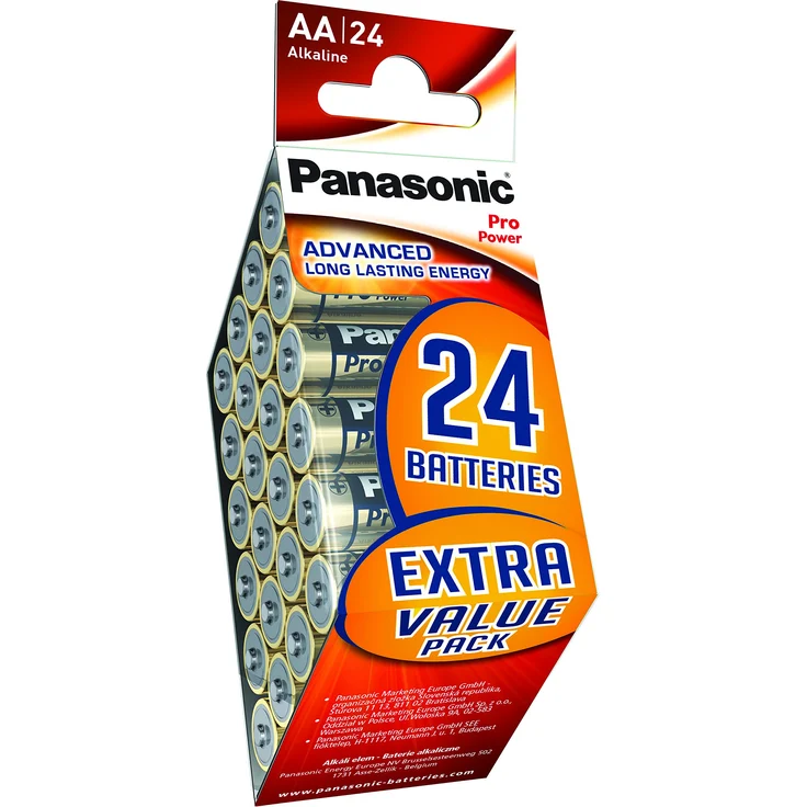 Panasonic Pro Power Alkali-Batterie, AA Mignon, 24er Pack, langanhaltende Energie für Geräte mit mittlerem bis hohem Energieverbrauch, Alkaline – Bild 1