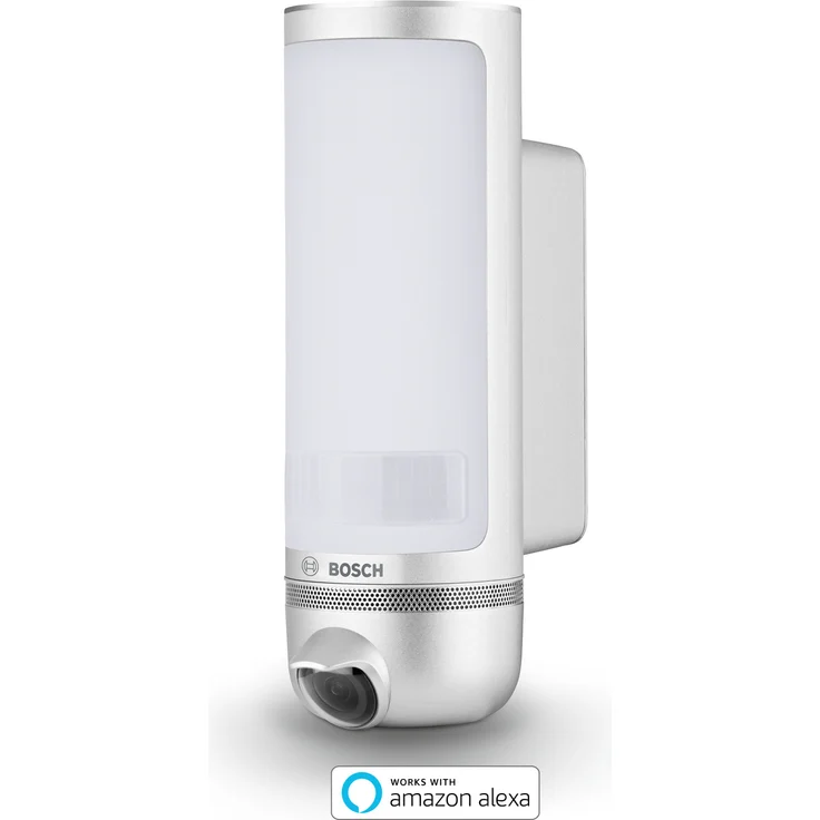 Bosch Smart Home Eyes Außenkamera mit Beleuchtung - Variante Deutschland, Frankreich und Österreich, kompatibel mit Alexa, silber (F01U314889) – Bild 2