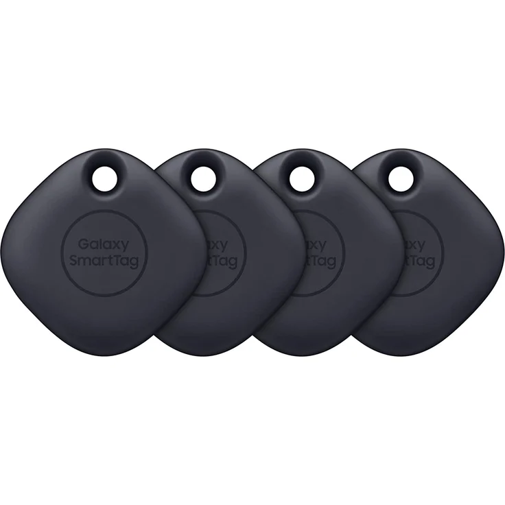 Samsung Galaxy SmartTag 4er Pack EI-T5300KBEGEU, Black, geeignet für Samsung Galaxy Smartphones, Tablets, Wearables und Buds, Schlüsselfinder, schwarz – Bild 1