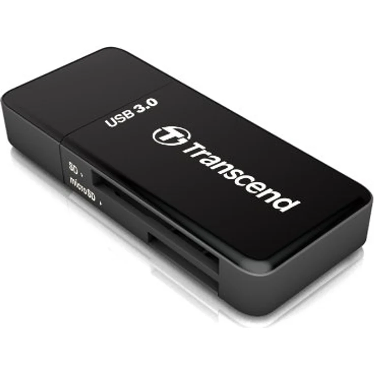Transcend USB 3.0 - 3.1 Gen 1 Multifunktionskartenleser TS-RDF5K, schwarz – Bild 1