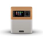 Sonoro sonoroSTREAM (2018) Internetradio mit Bluetooth, WLAN, TFT-Display, Wecker, braun, silber - Preisvergleich