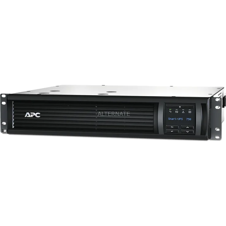 APC Smart-UPS SMT-SmartConnect - SMT750RMI2UC - Unterbrechungsfreie Stromversorgung 750VA (Rackeinbau 2U, Cloud-monitoring fähig, 4 Ausgänge IEC-C13)