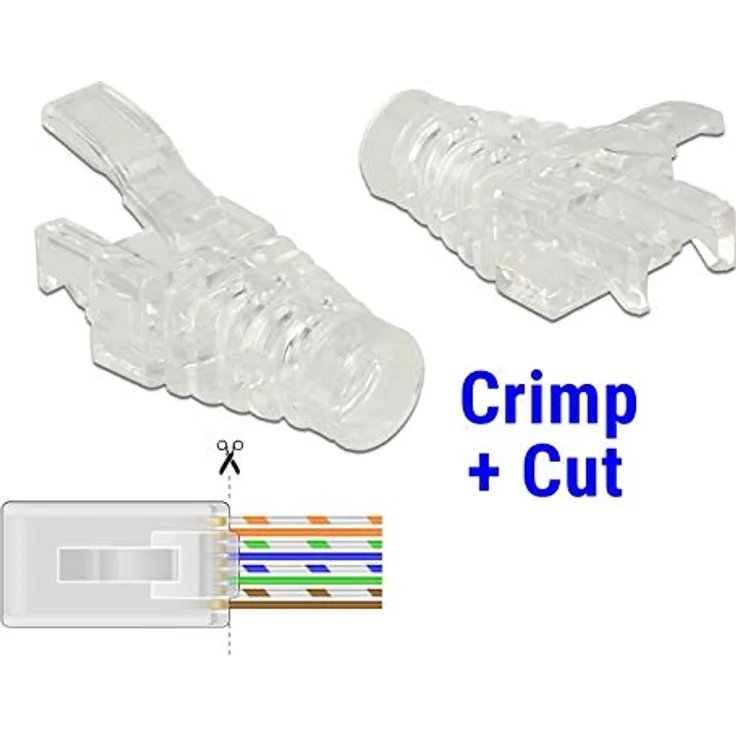 Delock Knickschutz für RJ45 Crimp+Cut Stecker, 86455