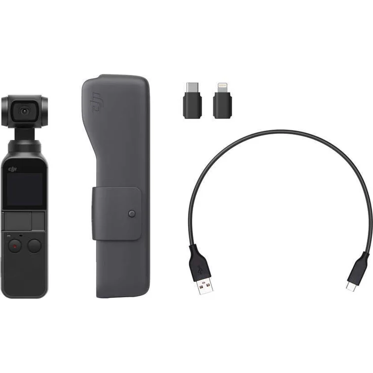 DJI Osmo Pocket, 3-Achsen Gimbal-Bildstabilisierung (1/2.3 Zoll Sensor mit 80° Sichtfeld und F2.0 Blende, Videoaufnahmen mit bis zu 4K Ultra HD bei 60 fps und 100 Mbit-s) – Bild 4