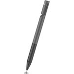 Adonit Mini 4 Stylus für Apple iPhone-iPad-Android-Windows Geräte - dunkelgrau [Aluminium Gehäuse I Druckempfindliche Spitze I Trageclip] - ADM4DG