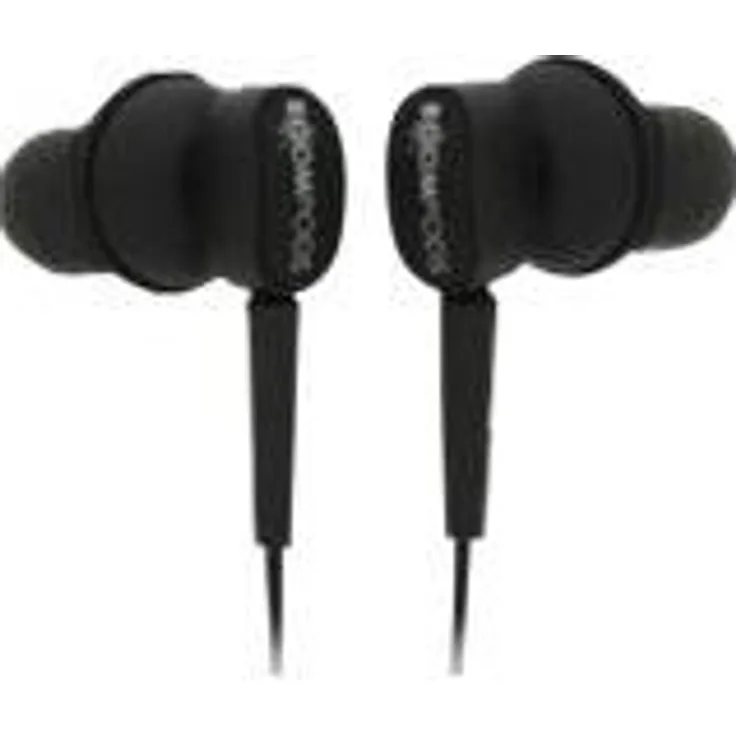 Boompods In-Ear Kopfhörer mit Mikrofon und Fernbedienungstasten Schwarz