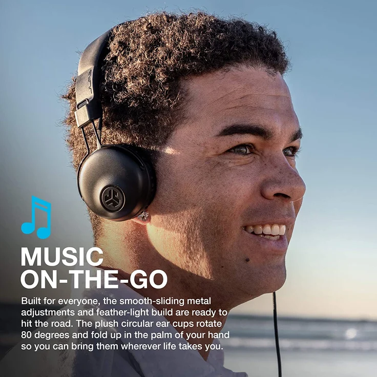 JLab Studio On-Ear-Kopfhörer schwarz – Bild 6