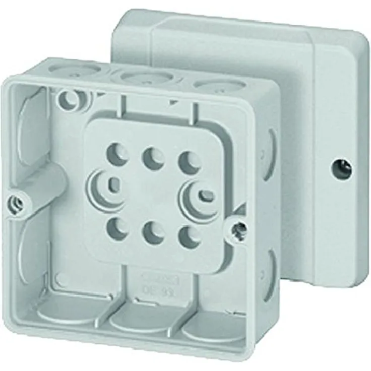 Hensel de 9340 Polystyren Electrical Junction Box – Electrical Junction Boxes (Grey, 98 mm, 52 mm, 98 mm, 117 g)