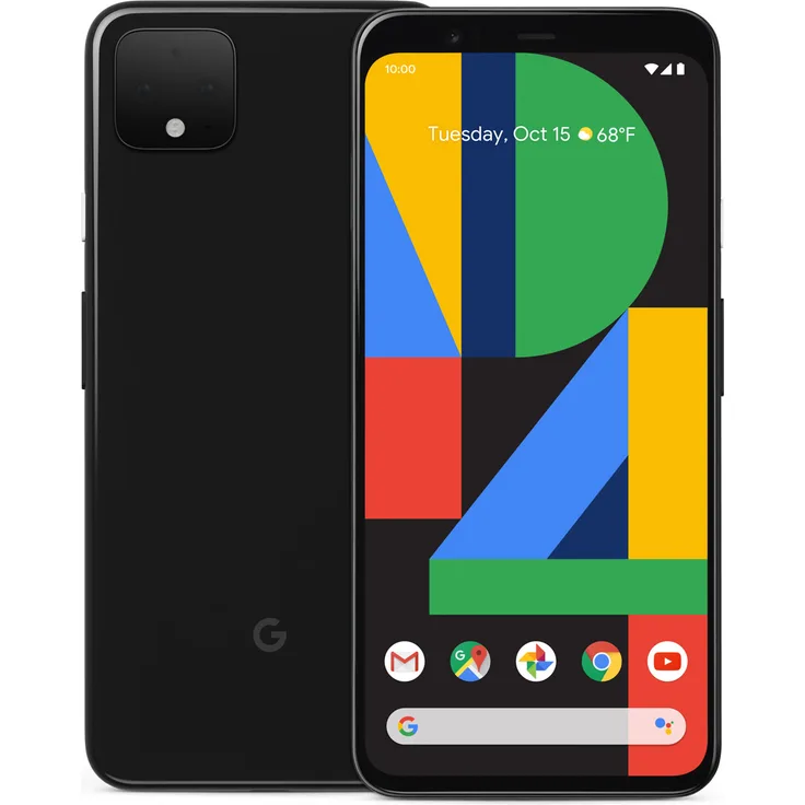 Google Pixel 4 Smartphone 14,5cm (5,7 Zoll) P-OLED-Display, 64GB interner Speicher, 6GB RAM, Dual-SIM, Android, just Black