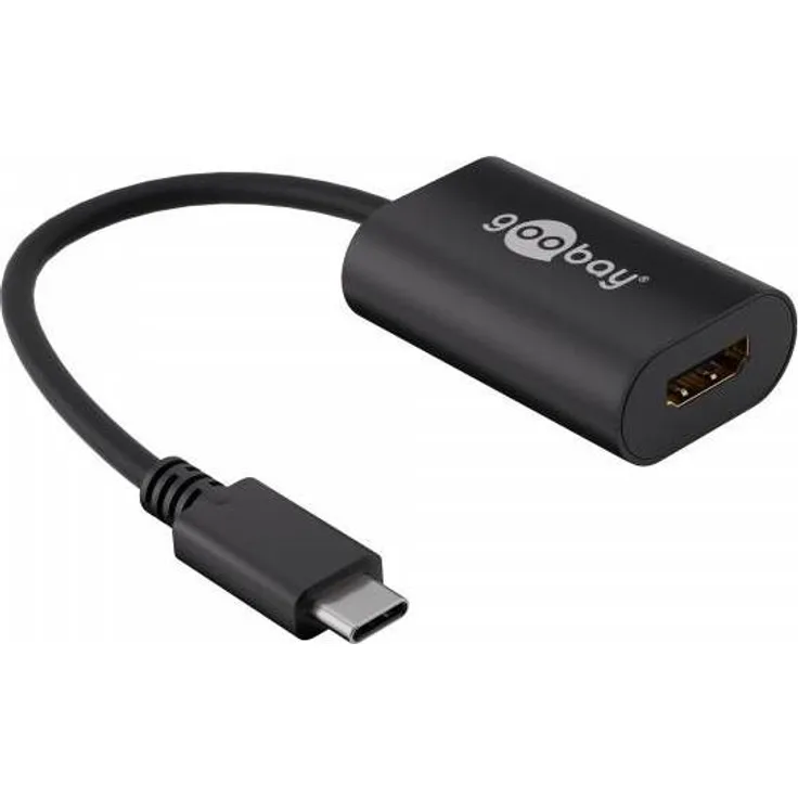 Goobay 38532 USB-C-Adapter HDMI 4k60Hz, schwarz