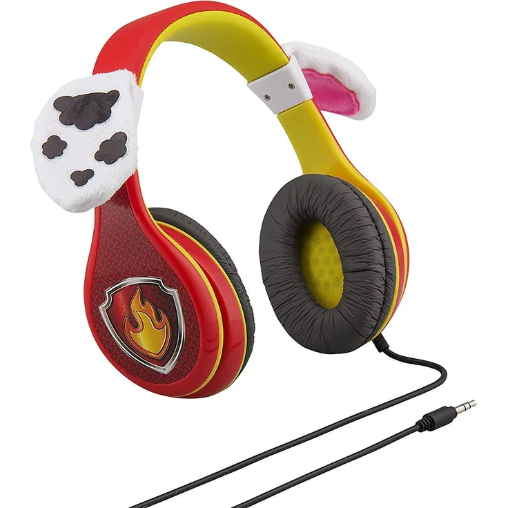 eKids PW-140MA Lizenzierter Paw Patrol Kopfhörer im Marshall Design mit kindgerechter Lautstärkebegrenzung und verstellbarem Kopfband für den besten