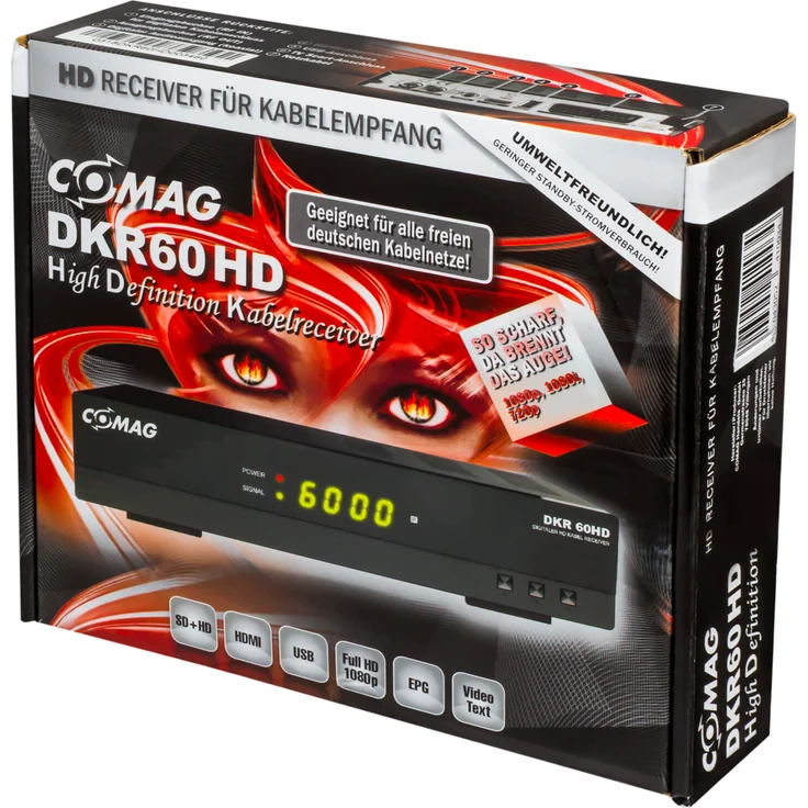 Comag DKR 60 HD digitaler Full HD Kabel-Receiver PVR Ready, HDTV, DVB-C, Time Shift-Funktion, HDMI, SCART, USB 2,0, schwarz – Bild 3