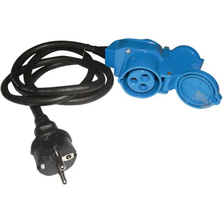 Schukostecker E-Winkelkupplung 1,5 m