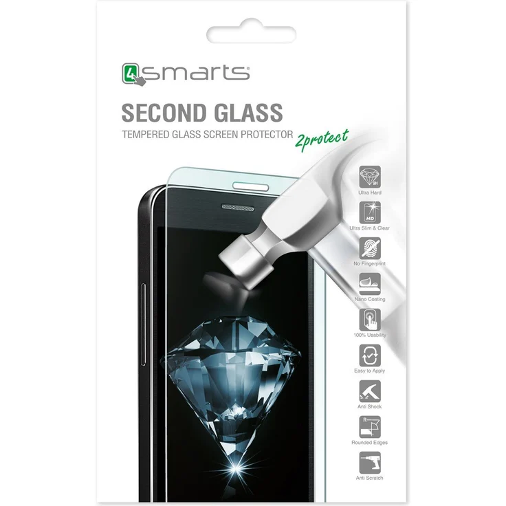 4smarts Second Glass Clear Screen Protector Galaxy Xcover 4 1pc (S) – Screen Protectors (Clear Screen Protector, Samsung, Galaxy Xcover 4, Transparent, 1 PC (S))