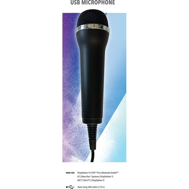 Deep Silver Mikrofon für Karaoke Games Schwarz (1033828) (PC, PS3, PS4, Switch, Wii, Wii U, Xbox One, Xbox Series)