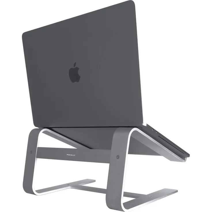 May, A-Stand, Aluminium-Laptop-Ständer für Apple MacBook, MacBook Air, MacBook Pro und andere Laptops zwischen 10 und 17 Zoll grau grau - Space Gray – Bild 1