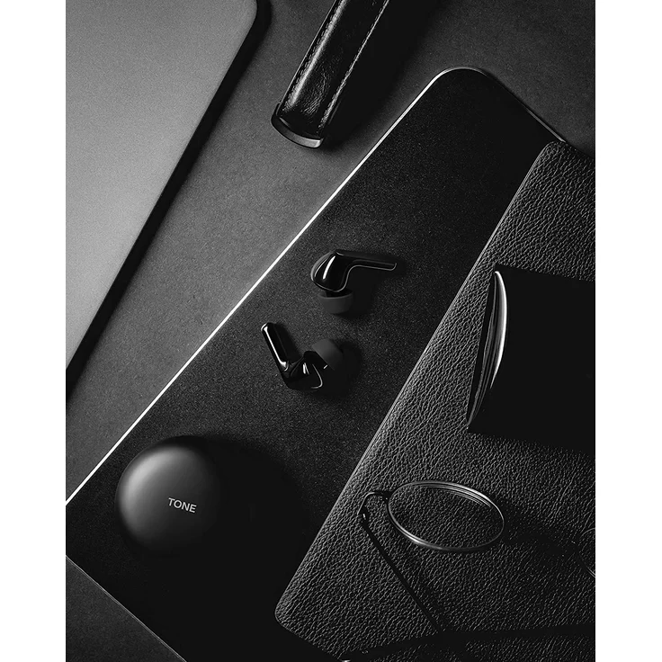 LG Tone Free HBS-FN6 True Wireless In-Ear Kopfhörer, mit Bluetooth, Mikrofon, Noise Cancelling, schwarz – Bild 13