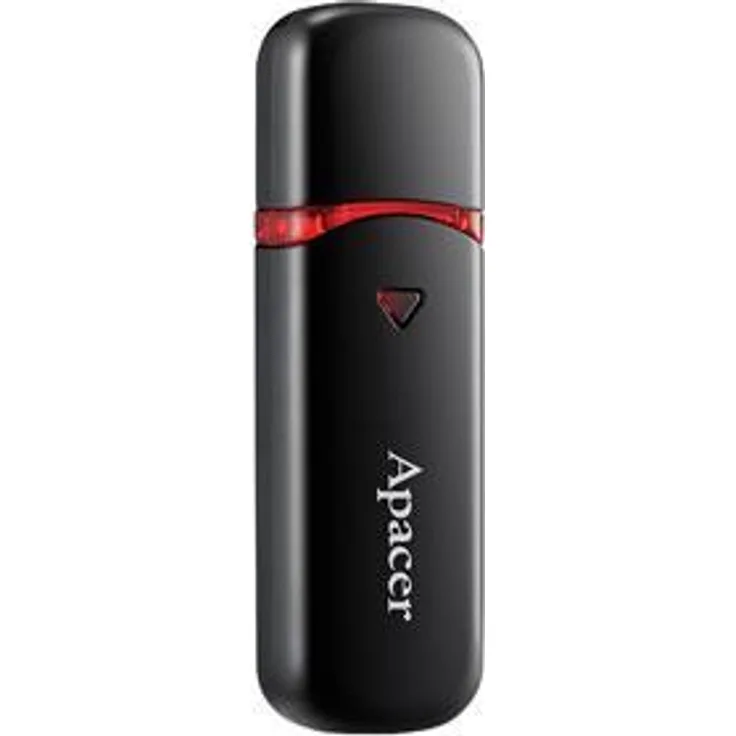 Apacer AH333 32GB 32GB USB 2.0 Typ A Schwarz USB-Stick - USB-Sticks (USB 2.0, Type-A, Kappe, Schwarz, , FCC, BSMI, C-Tick, 0-60 °C)