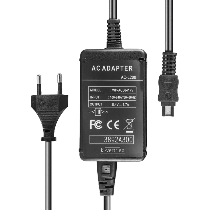 kj-vertrieb Netzteil für Sony AC-L20, AC-L20A, AC-L20B, AC-L20C, AC-L25A, AC-L25B, AC-L25C, AC-L200 - 8,4V 1,7A