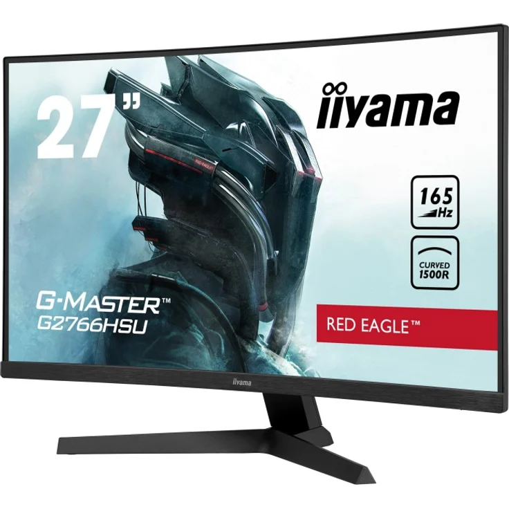 iiyama G-Master G2766HSU-B1 Red Eagle - 27 Zoll, Full HD (1920 x 1080), VA-Panel, 165Hz, 1ms, 250cd/m² (G2766HSU-B1) – Bild 2