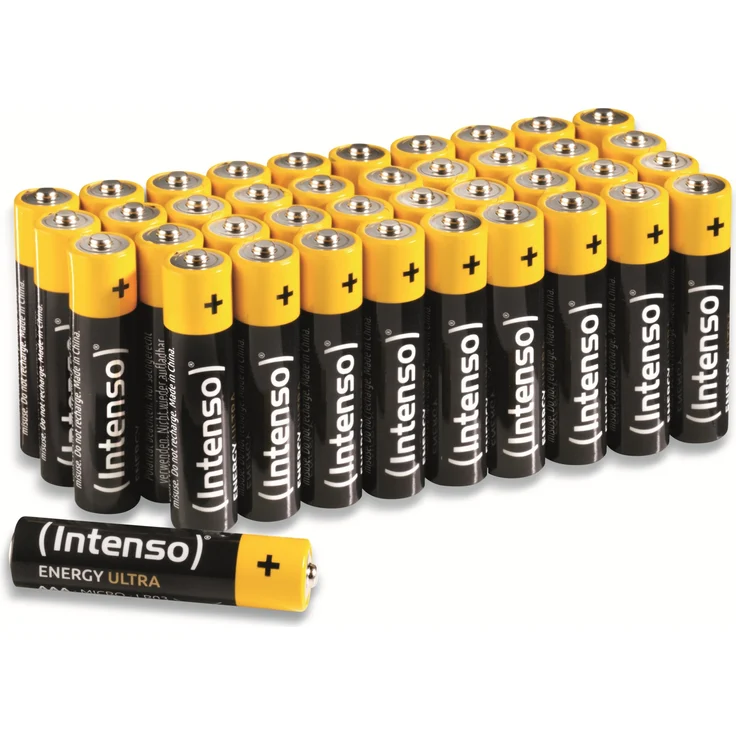 Intenso Energy Ultra AAA Micro LR03 Alkaline Batterien, gelb-schwarz, 40er Pack – Bild 1