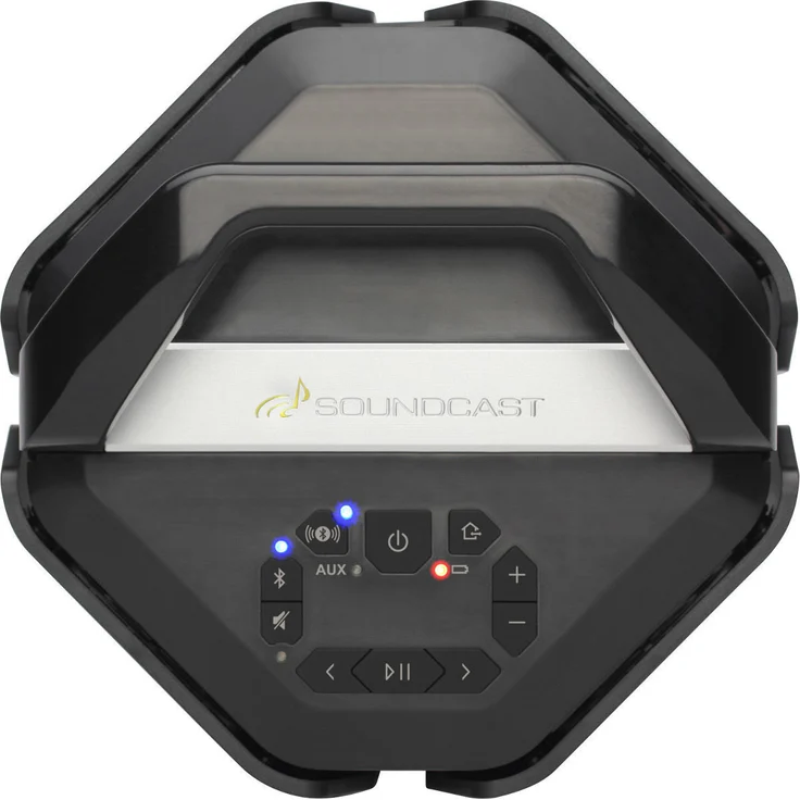 SoundCast VG7 Bluetooth Outdoor-Lautsprecher, wasserdichter Speaker, lange Akkulaufzeit, leicht, hoher Musikgenuss, schwarz – Bild 2